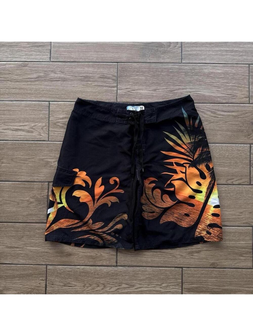 Y2K Ocean Pacific OP Surf Hawaii Board Shorts